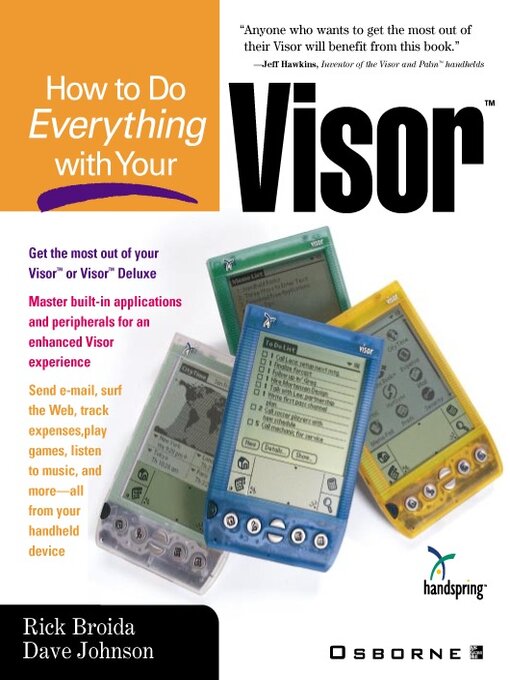 Title details for How to Do Everything with Your Visor<sup>TM</sup> by Dave Johnson - Available